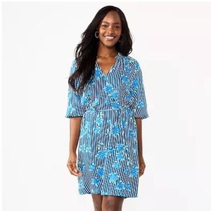 Draper James striped floral dress